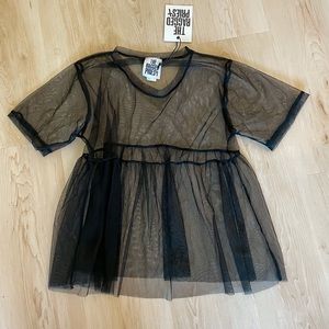The Raged Priest Mesh Short Sleeve Top *NEW W/ TAGS